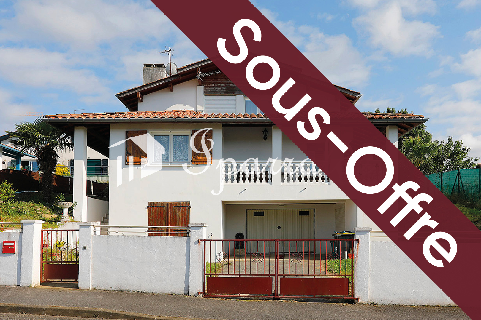 Hendaye (64) – Quartier Lissardy: Villa familiale F7, avec jardin, terrasses et vue Baie