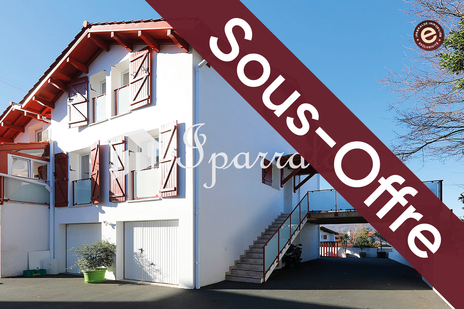 Maison mitoyenne F4 récente à Hendaye, proche Baie.