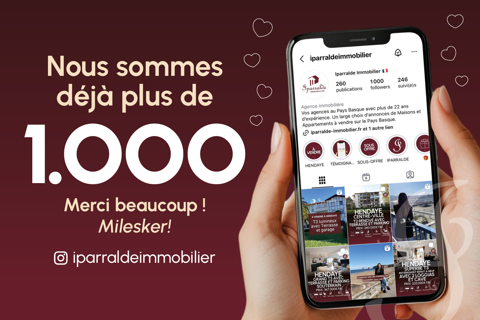 Chez Iparralde Immobilier, c’est jour de fête !