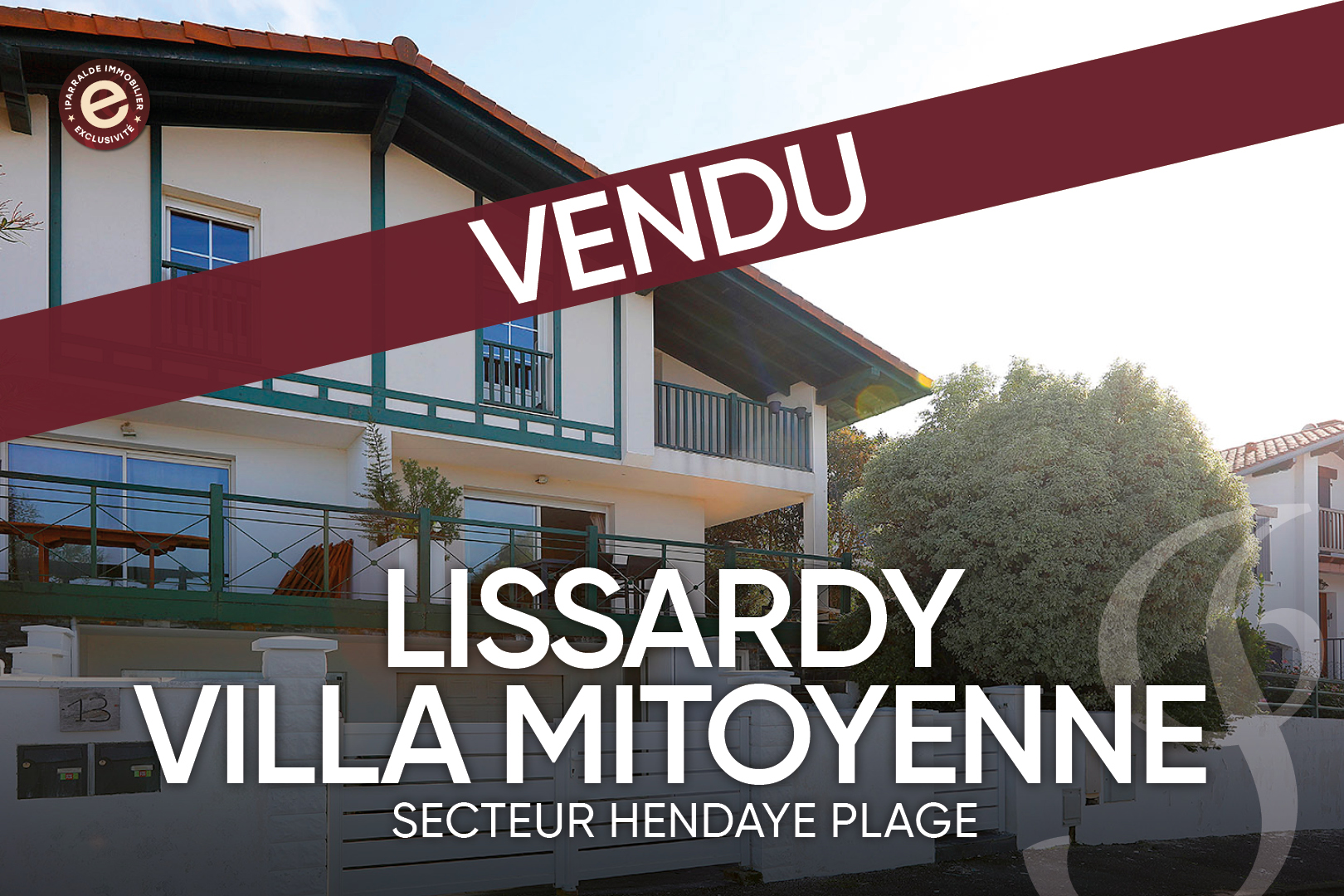 VENDU ! Tres belle villa à Hendaye (Lissardy), secteur Hendaye Plage