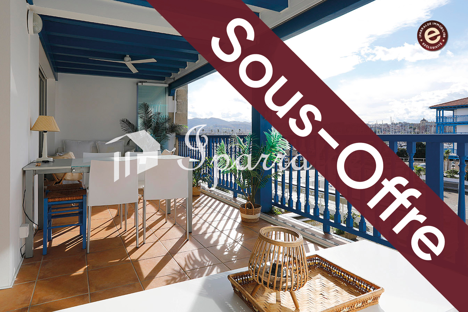 SOUS OFFRE ! Appartement avec parking et cave, au Port de Plaisance de Hendaye.